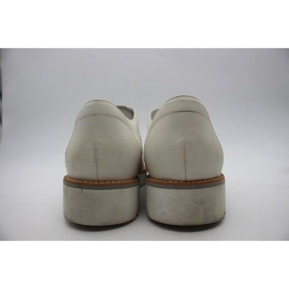 HOGAN White Silver Toe Cap Laceless Women's EU 37.5 Loafers Made in Italy - Picture 5 of 10